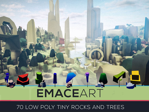 Low Poly Nature Project - Trees And Rocks Pack Tiny Edition