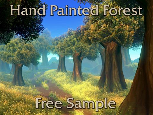 Hand Painted Forest Environment Free Sample