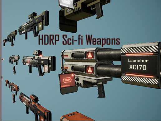 HDRP Sci-fi weapons
