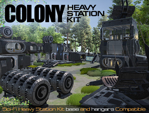 Sci-Fi Heavy Station Kit colony
