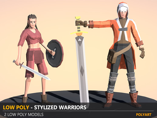 LOW POLY - Stylized Warriors