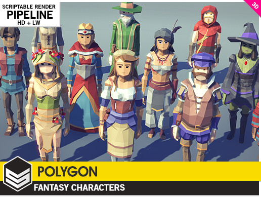 POLYGON - Fantasy Characters