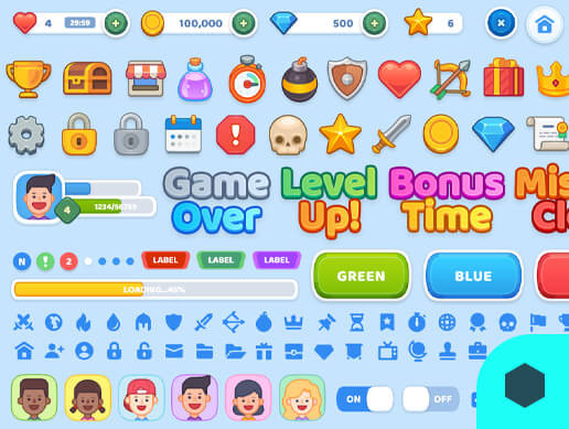 GUI Kit BlueSky