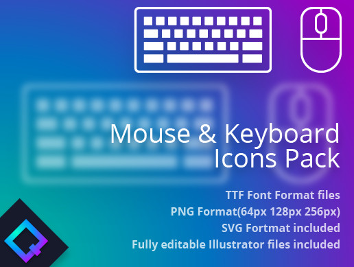 Mouse & Keyboard Icons Pack