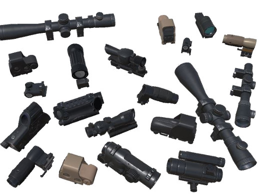 Scopes and sights pack