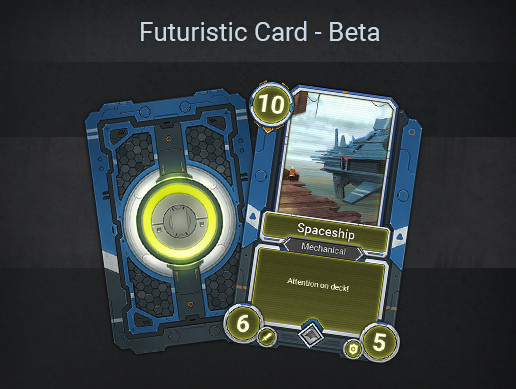 Futuristic Card Template - Beta