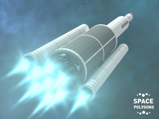 Space Polygons: Modular Rocket Parts