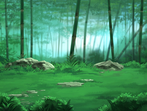 Parallax Bamboo Forest Background