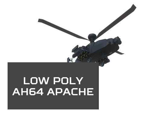 Low Poly AH64 Apache