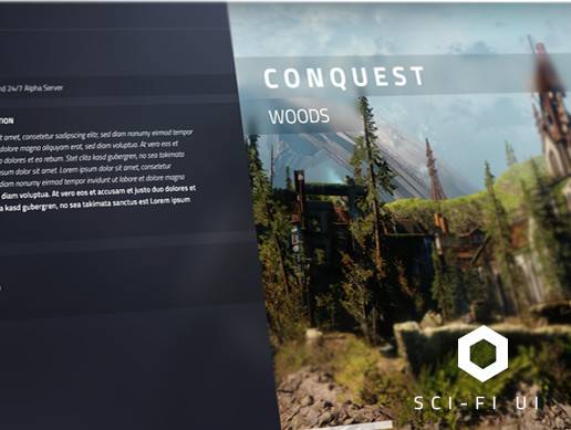 Minimalistic Shooter Game UI Lite