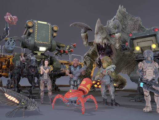 SCI FI CHARACTERS MEGA PACK Vol 1