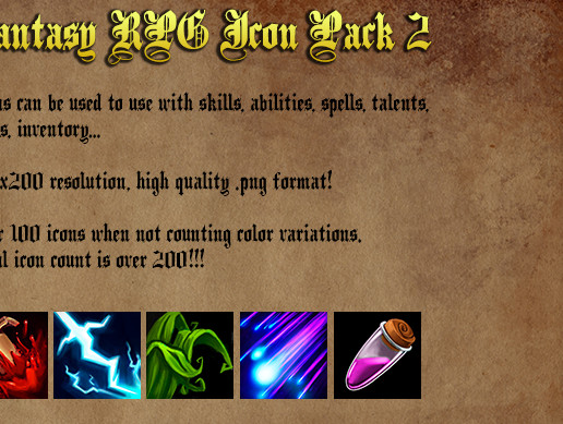 Fantasy RPG Icons Pack II
