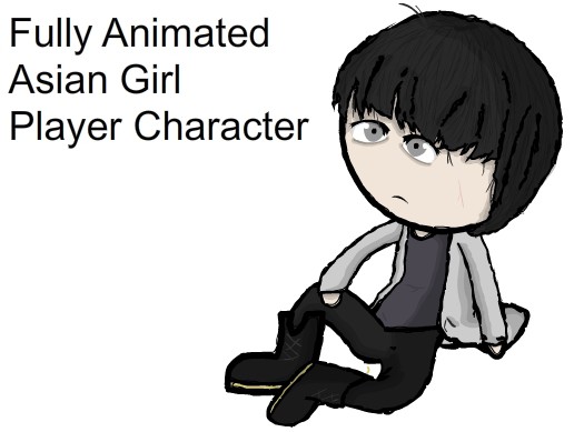 Asian Girl - Fully animated