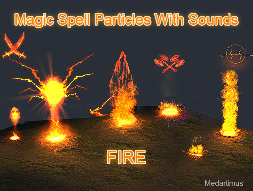 Magic Fire Spells with Sounds