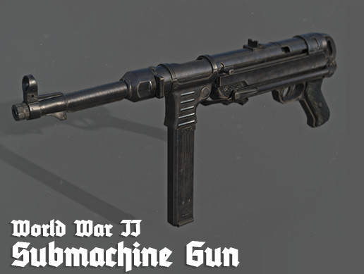 PBR Weapons - World War II Submachine Gun