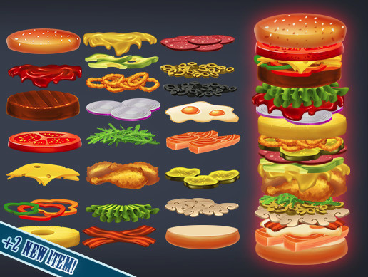 Universal Burger Game Assets