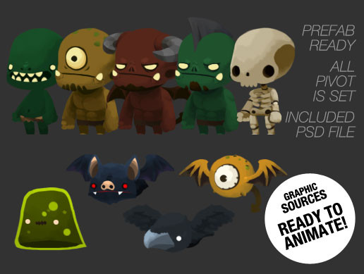 2D SD Monster Pack V.1
