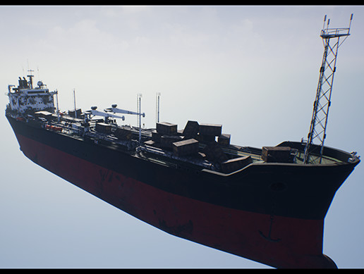 Post-apocalyptic oil tanker