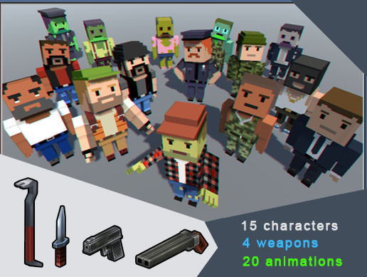 Cubic People vs Zombies