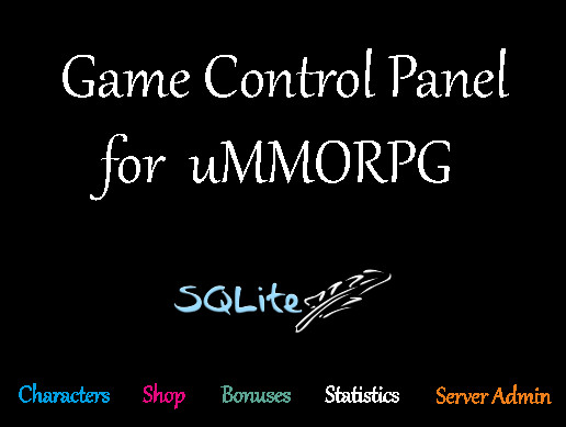 Game Control Panel for uMMORPG
