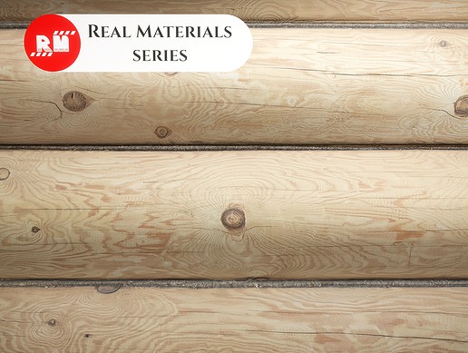 Wood Log Wall