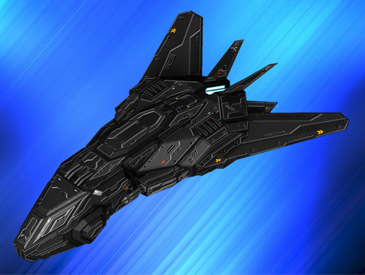 Scifi Stealth Fighter Werewolf