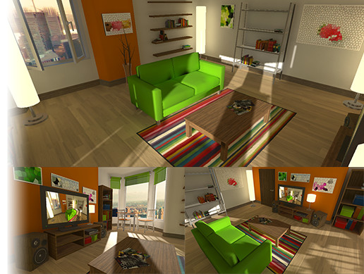3D Living Room