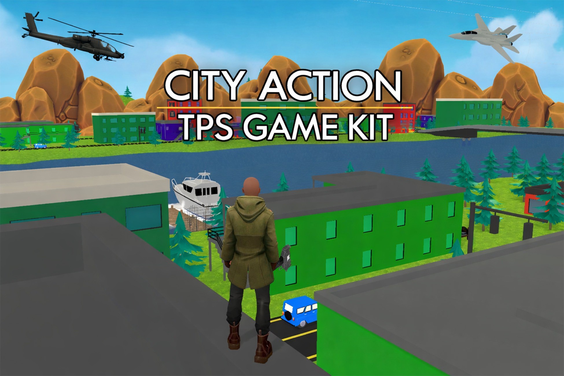 City Action TPS Game Kit for Mobile & PC