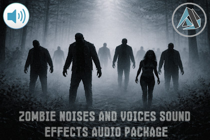 Zombie Noises And Voices Sound Effects Audio Package