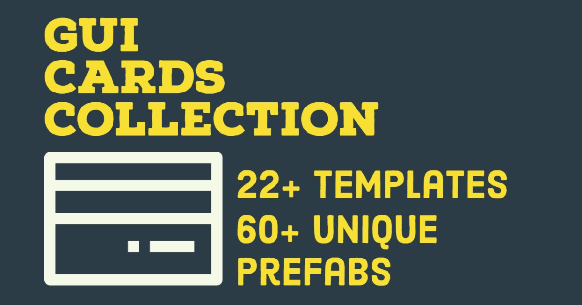 Gui Card Component GUI Card Collection | 2D GUI | Unity Asset Store