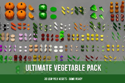 Ultimate Vegetable Pack - 3D Low Poly Assets