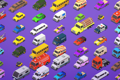 Cartoon Car Mega Pack - Simple Vehicles