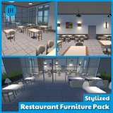 Stylized Restaurant Furniture Pack