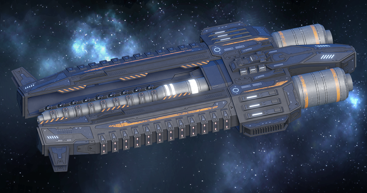 Orbital Railgun 3D Space Unity Asset Store