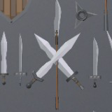 Low Poly Swords and Weapons Set