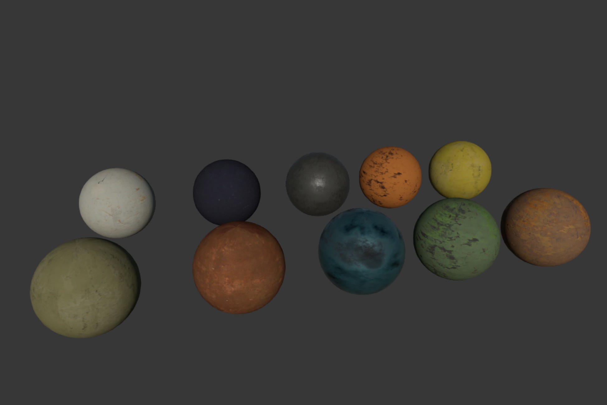 Painted Metal Materials | 2D Metals | Unity Asset Store