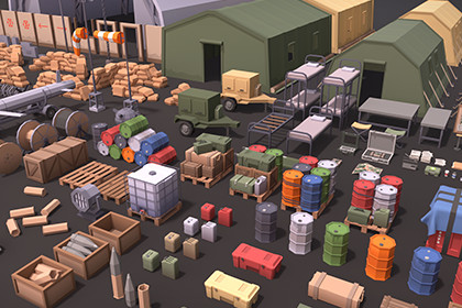 Military Props Pack (Stylized) – BoznaWhat