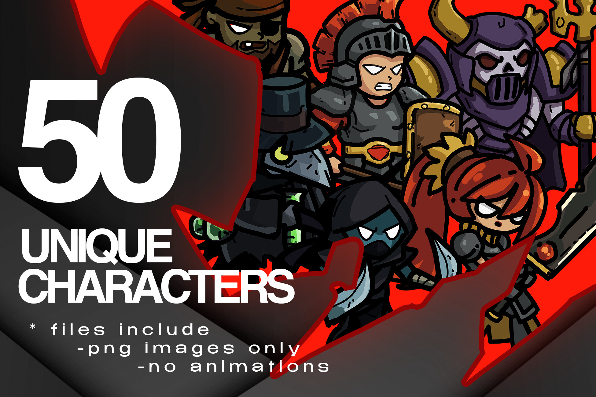 WreckCre8: 2D RPG Handcrafted Character Art Pack | 2D Characters ...