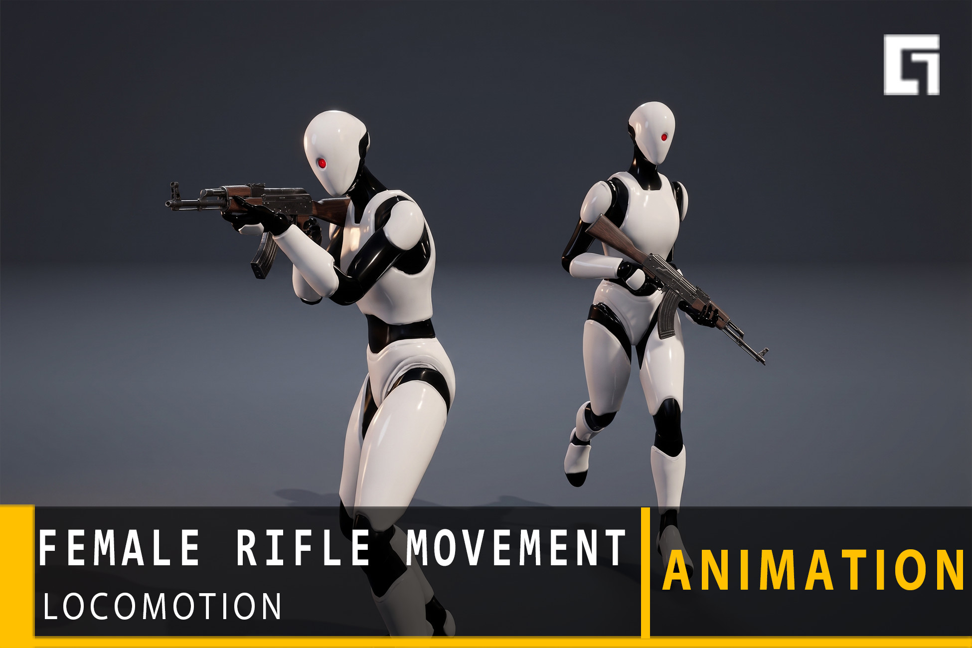 Female Rifle Movement Animation
