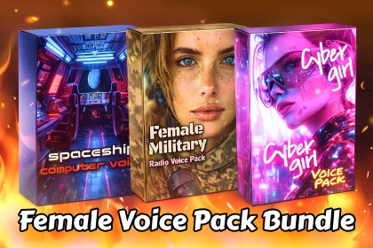 Female Voice Pack Bundle — 3 Packs, 2,900+ Voice Lines