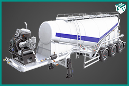 Cement Trailer 01 White