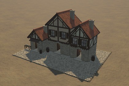 Medieval Houses - Furnished Modular Courtyard