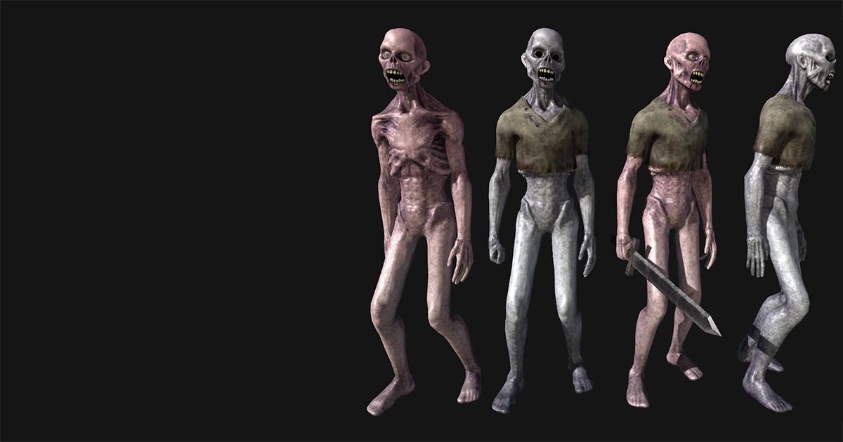 PBR Zombie Character | 3D Creatures | Unity Asset Store