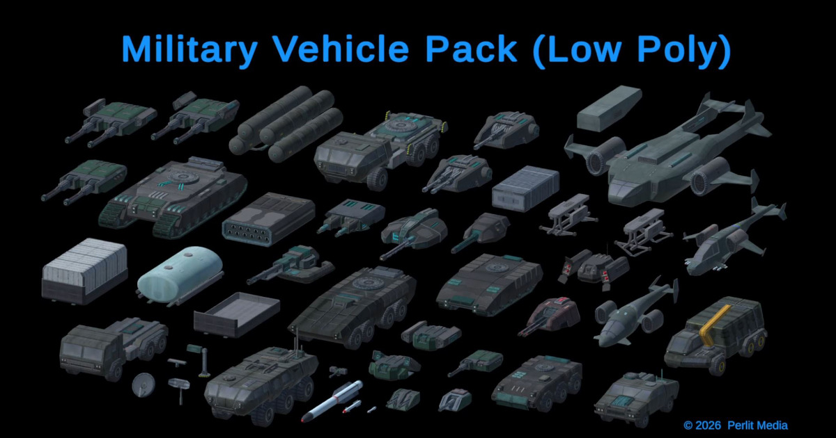 Unity Asset Vehicles 3D Military Vehicle Pack (LowPoly) | 3D Vehicles | Unity Asset Store