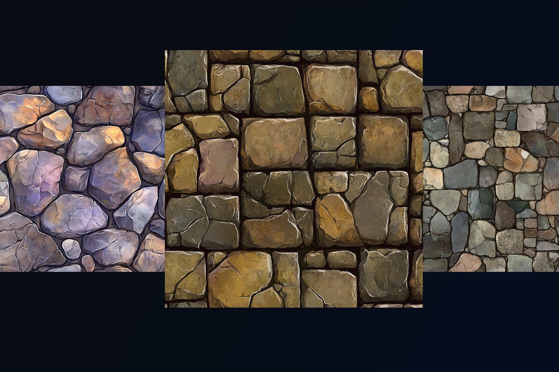 Path Texture For Unity NHC - Road Stones Textures | 2D Textures & Materials | Unity Asset Store