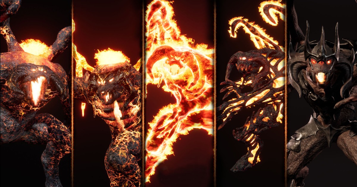 Pack of hell demons | 3D Creatures | Unity Asset Store