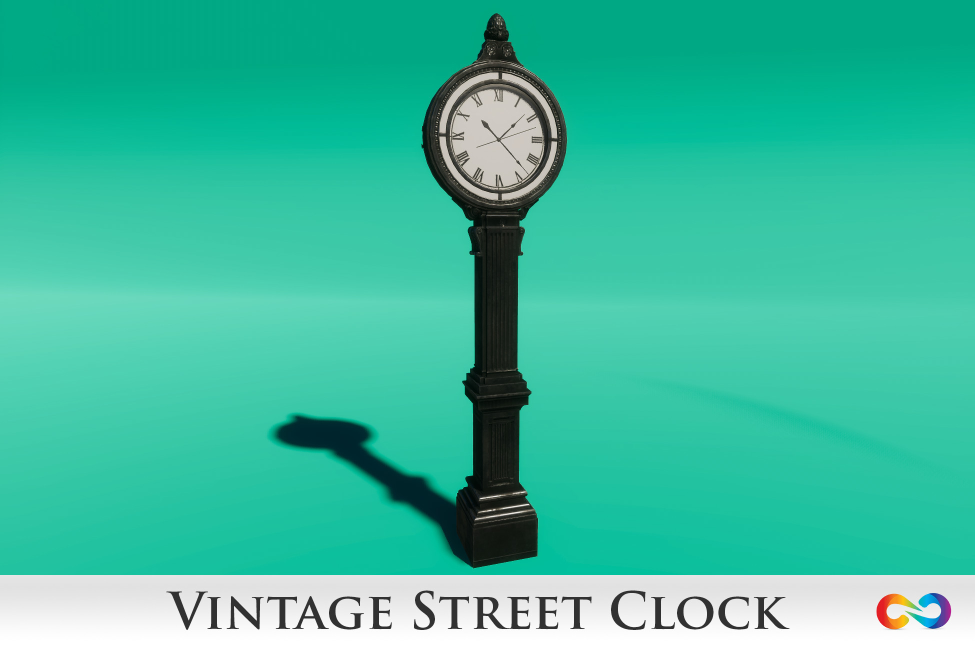 Vintage Street Clock | 3D Urban | Unity Asset Store