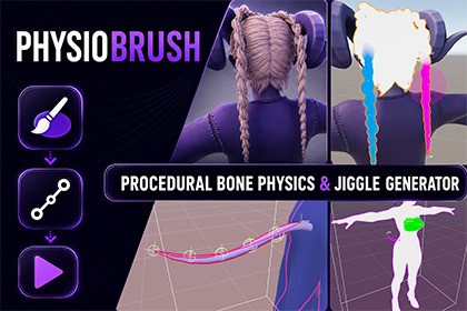 PhysioBrush: Procedural Bone Physics & Jiggle Generator