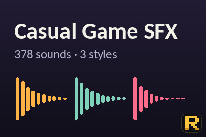 Casual Game SFX - 378 Sounds in 3 Styles