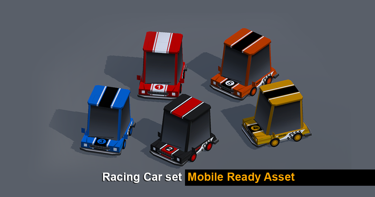 Racing Car set | 3D 운송도구 | Unity Asset Store